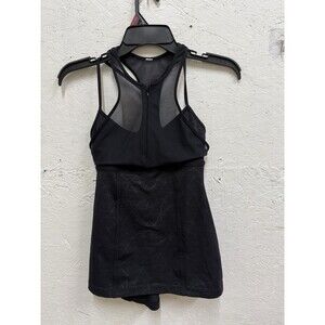Lululemon Pedal Pace Dream Catcher Black Athletic Tank Top Women's Size 4